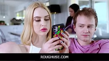 Play Roughuse - stepbrother fucks his phone addicted stepsister anytime he wants - chloe cherry